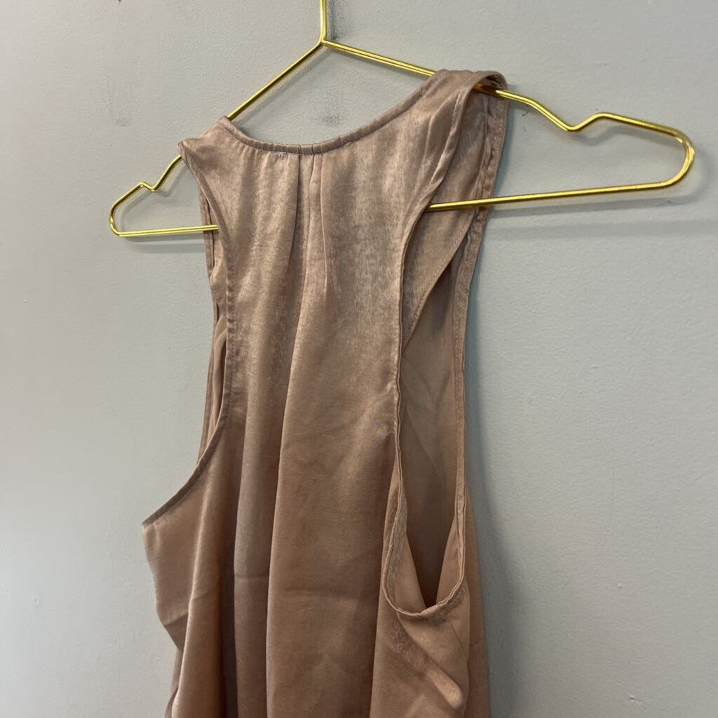 Voice of California Gold Silky Tank Top Medium