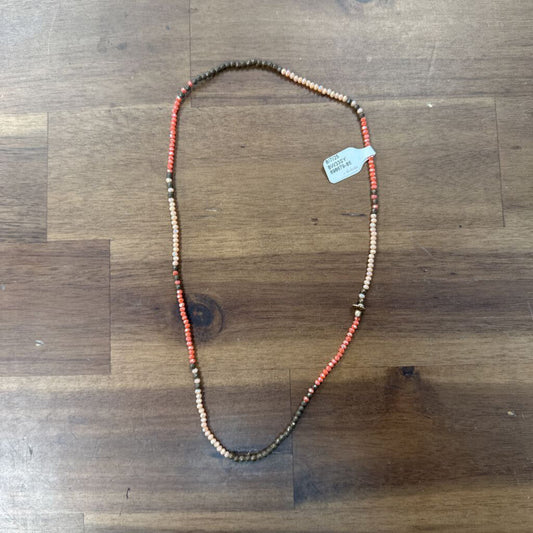 Pink/ Brown Beaded Necklace
