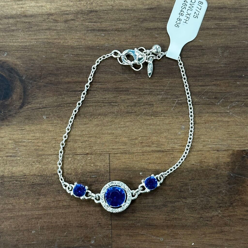 Silver/ Blue Stone Bracelet