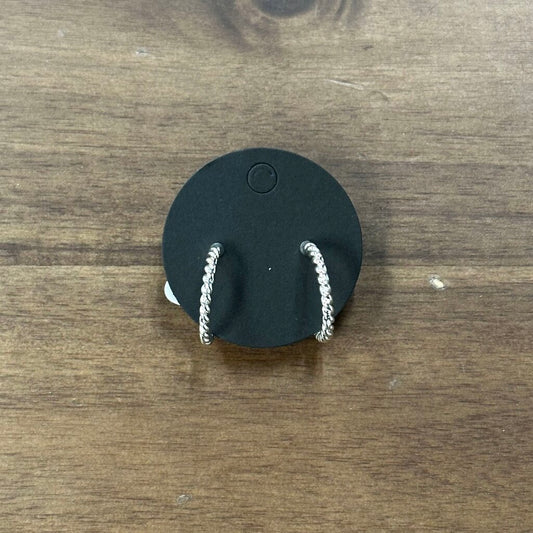 Silver Dainty Half Hoop Earrings