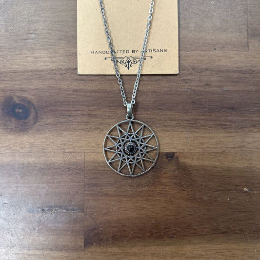 Silver Star Pendant Necklace