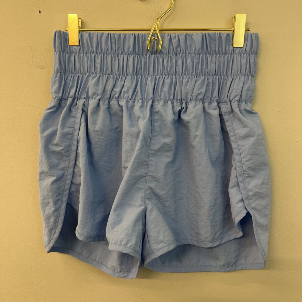 Zenana Blue High Waisted Athletic Shorts Small
