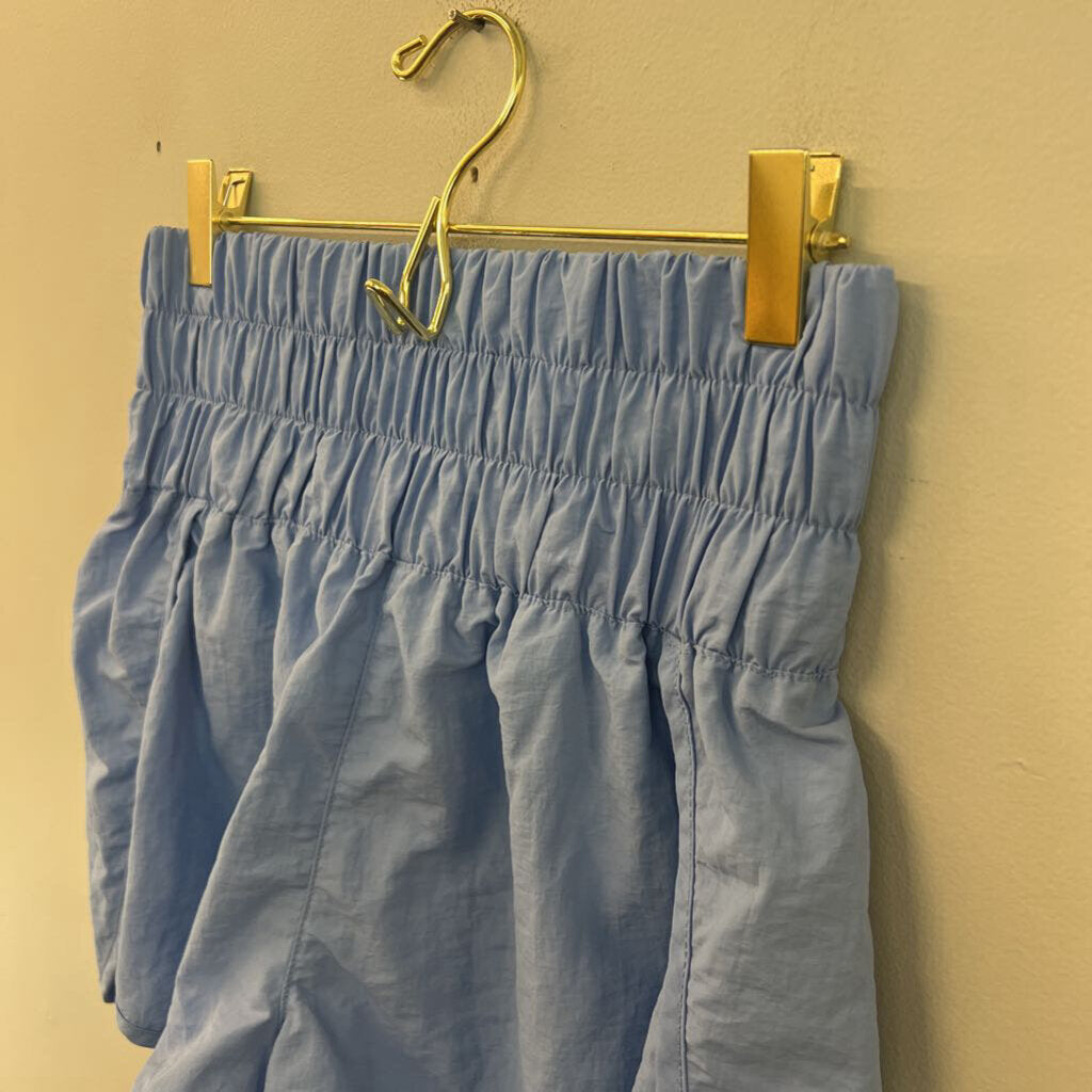 Zenana Blue High Waisted Athletic Shorts Small