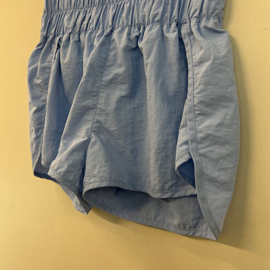 Zenana Blue High Waisted Athletic Shorts Small