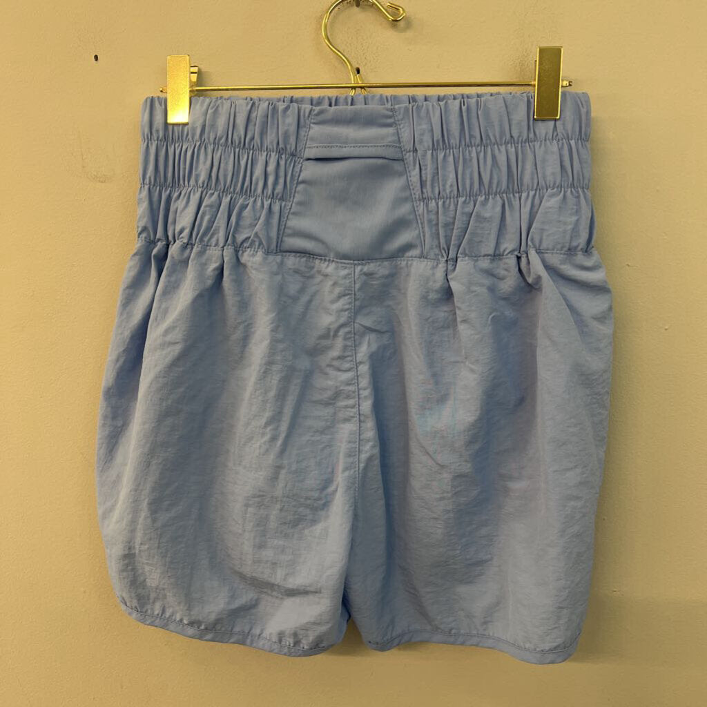 Zenana Blue High Waisted Athletic Shorts Small