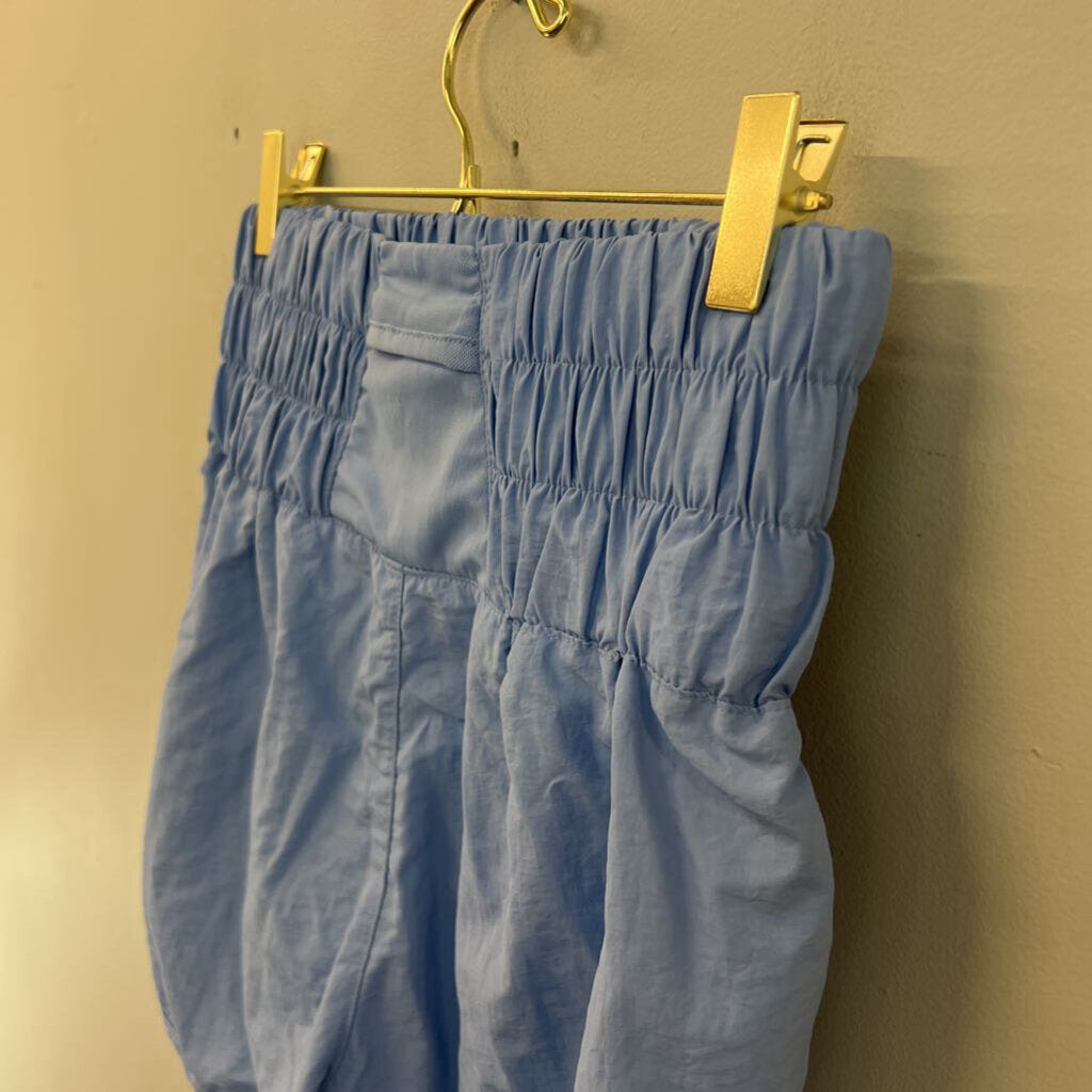 Zenana Blue High Waisted Athletic Shorts Small