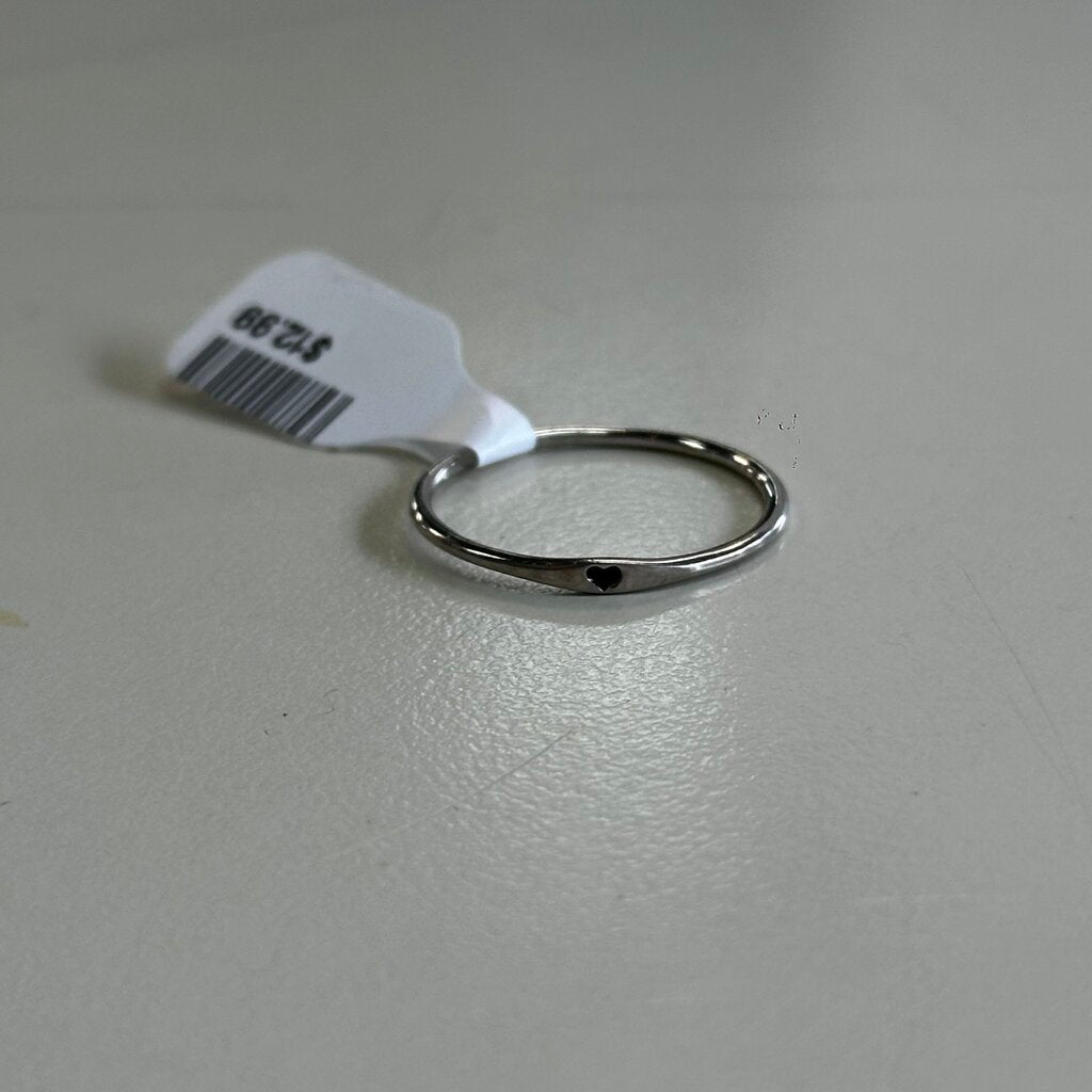 Dainty Sterling Silver Band Ring 9.5