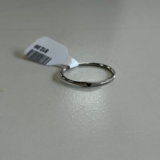Dainty Sterling Silver Band Ring 9.5