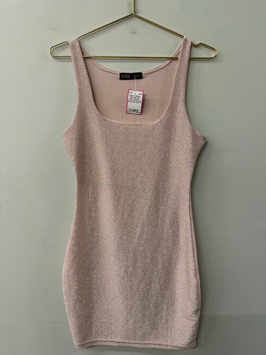 CBR Pink/ Silver Shimmer Short Formal Dress Small