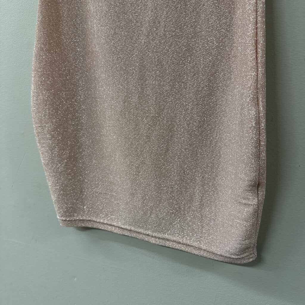 CBR Pink/ Silver Shimmer Short Formal Dress Small