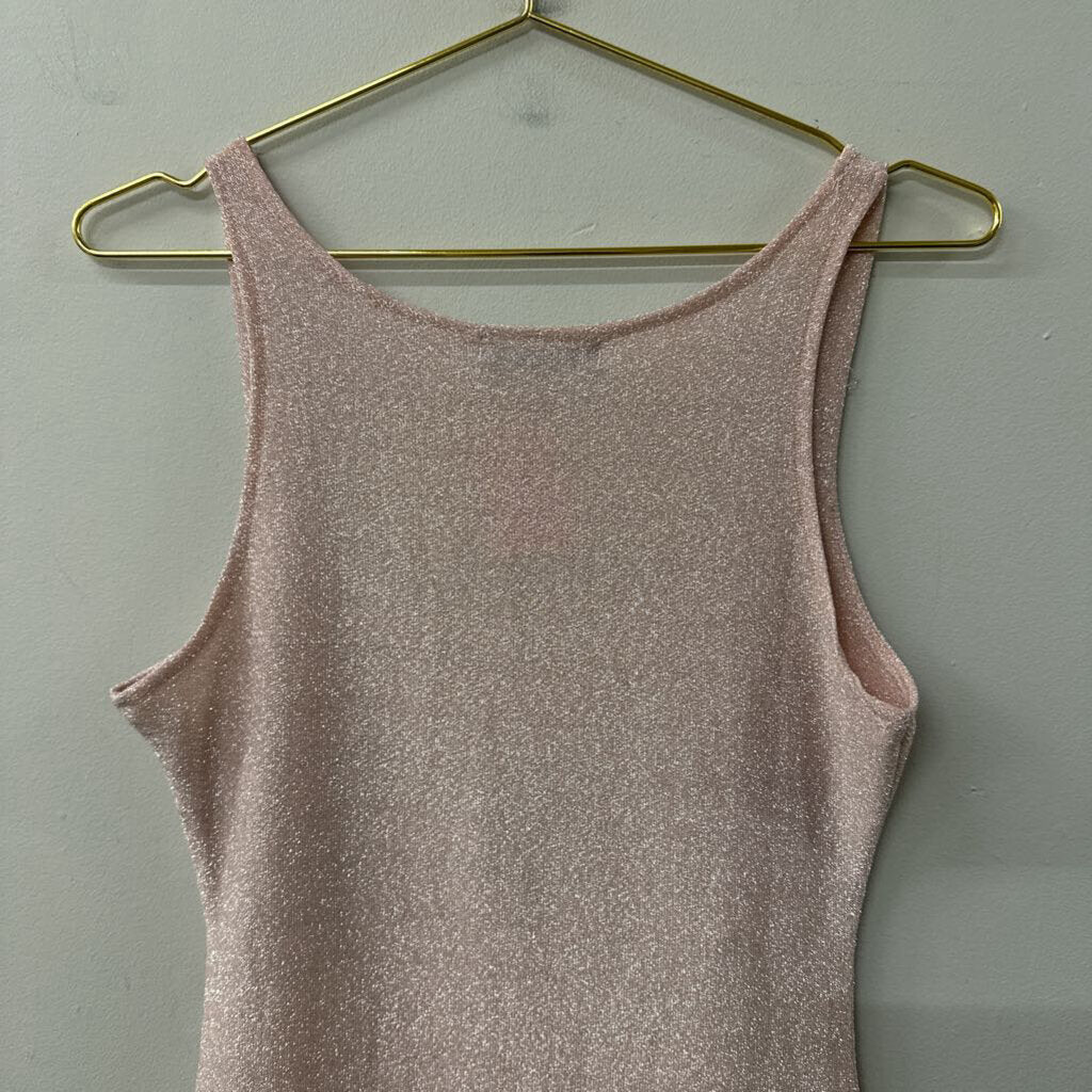 CBR Pink/ Silver Shimmer Short Formal Dress Small