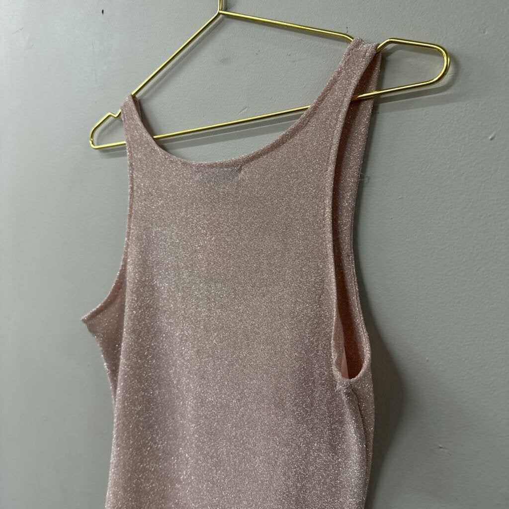 CBR Pink/ Silver Shimmer Short Formal Dress Small