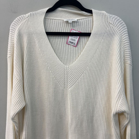 Haven Cream Knit Long Sleeve Sweater Top Extra Large