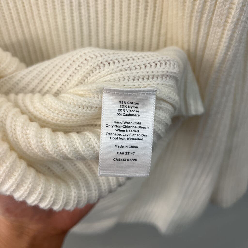 Haven Cream Knit Long Sleeve Sweater Top Extra Large