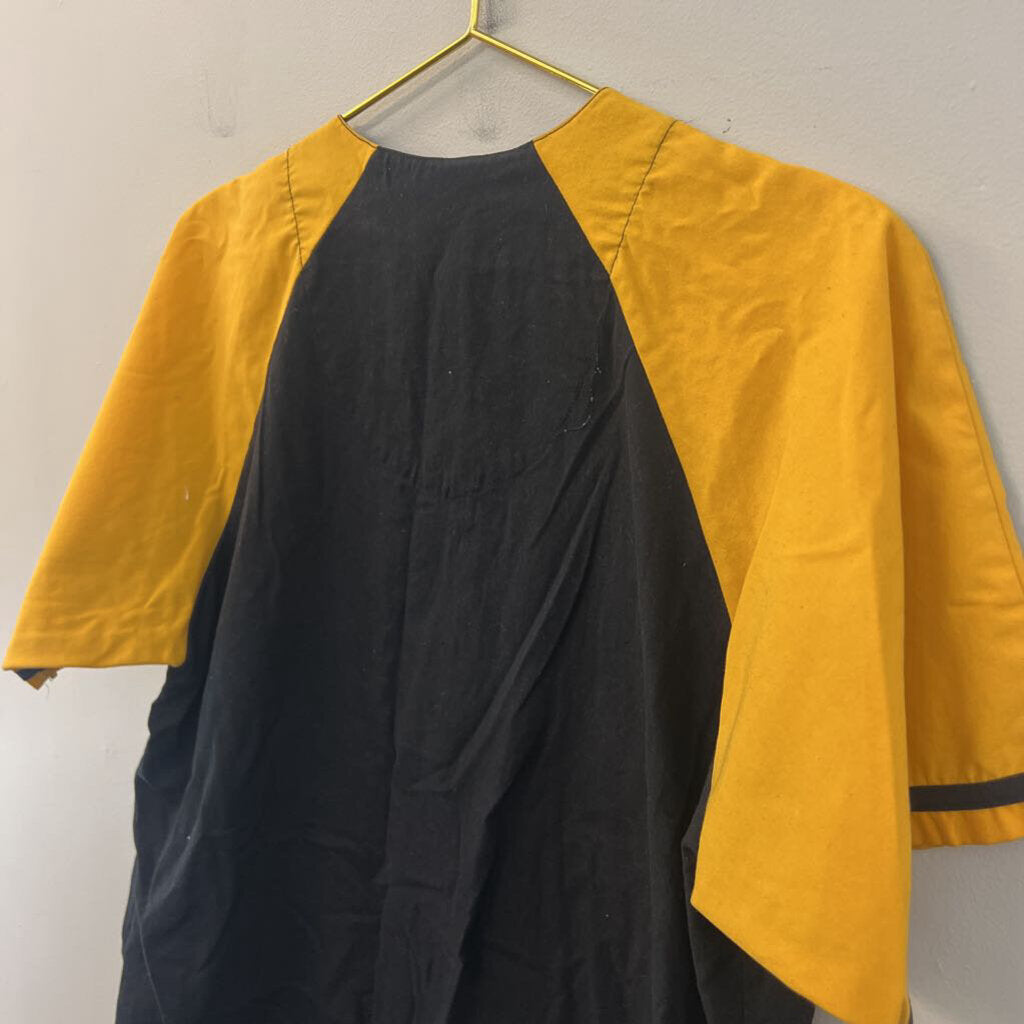 NFL Team Apparel Black/ Yellow Steelers Short Sleeve Top Small