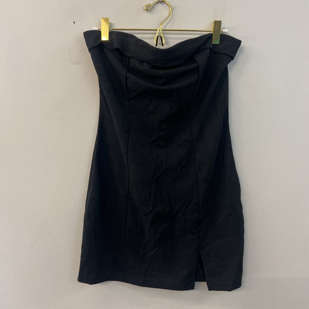 Black Strapless Mini Dress 6