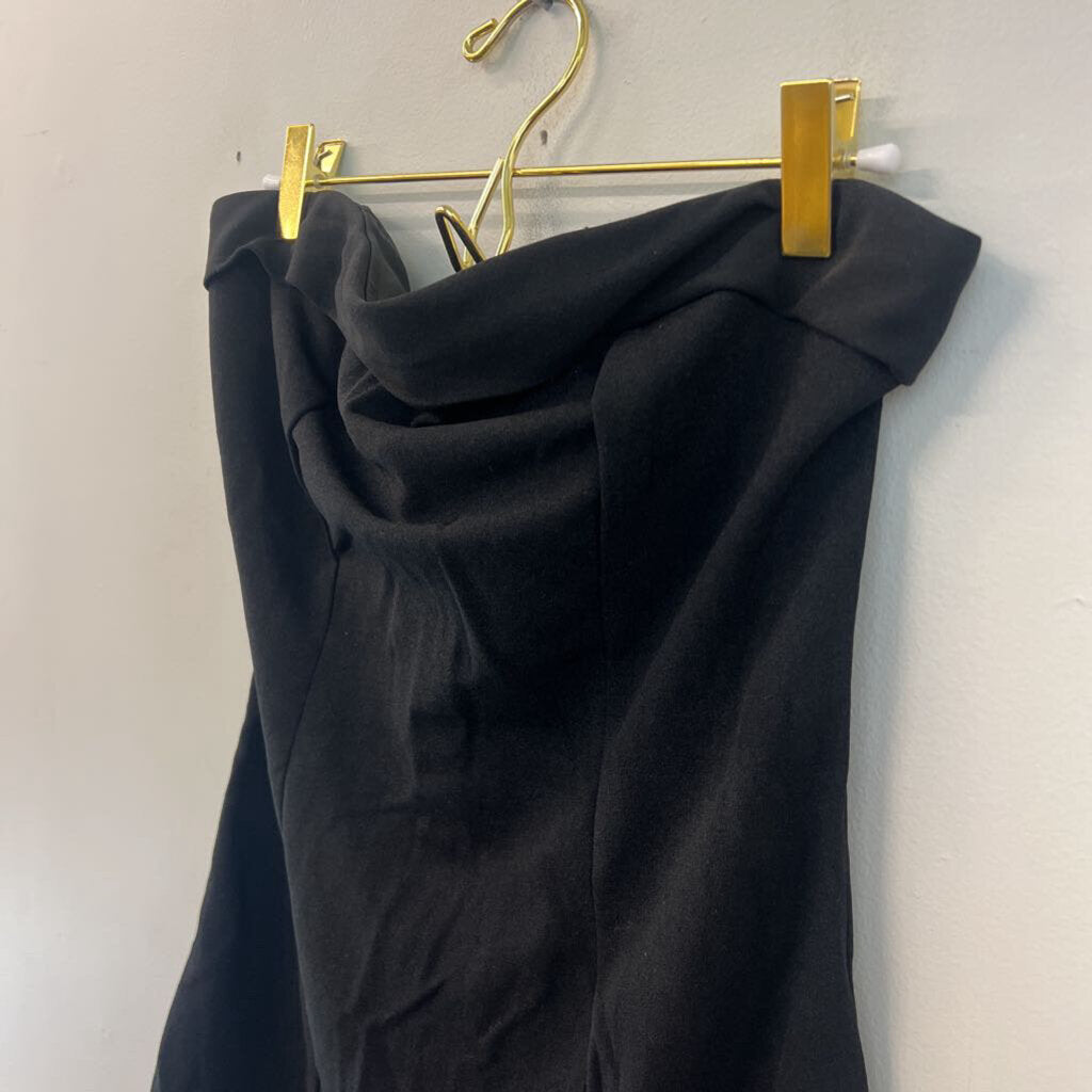 Black Strapless Mini Dress 6