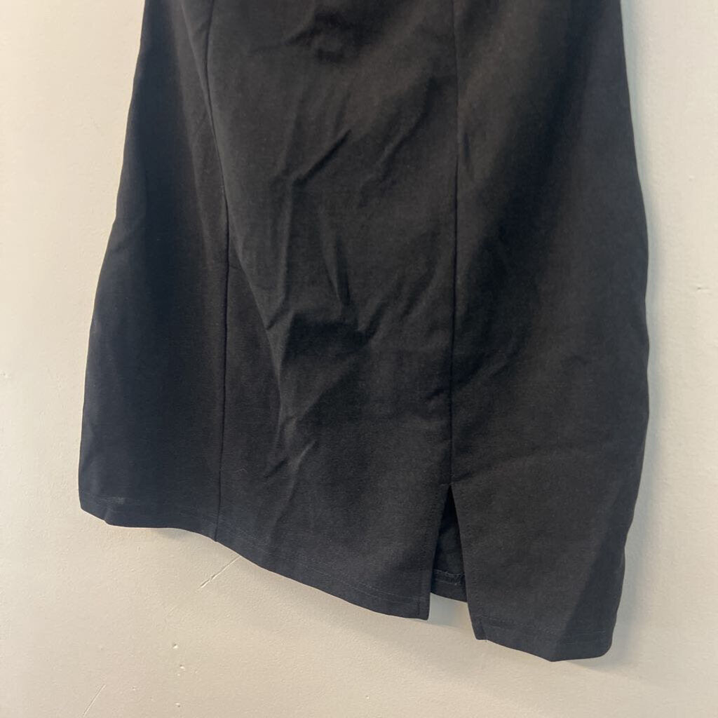 Black Strapless Mini Dress 6