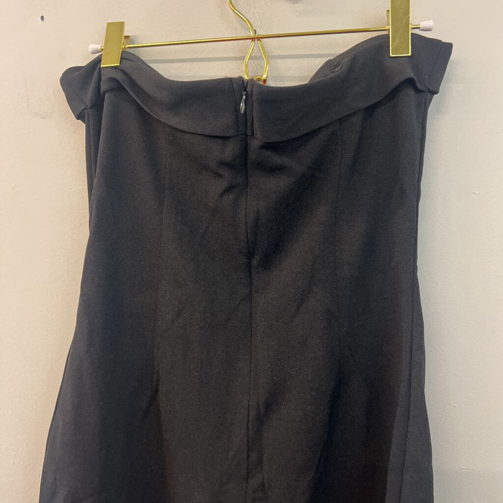 Black Strapless Mini Dress 6