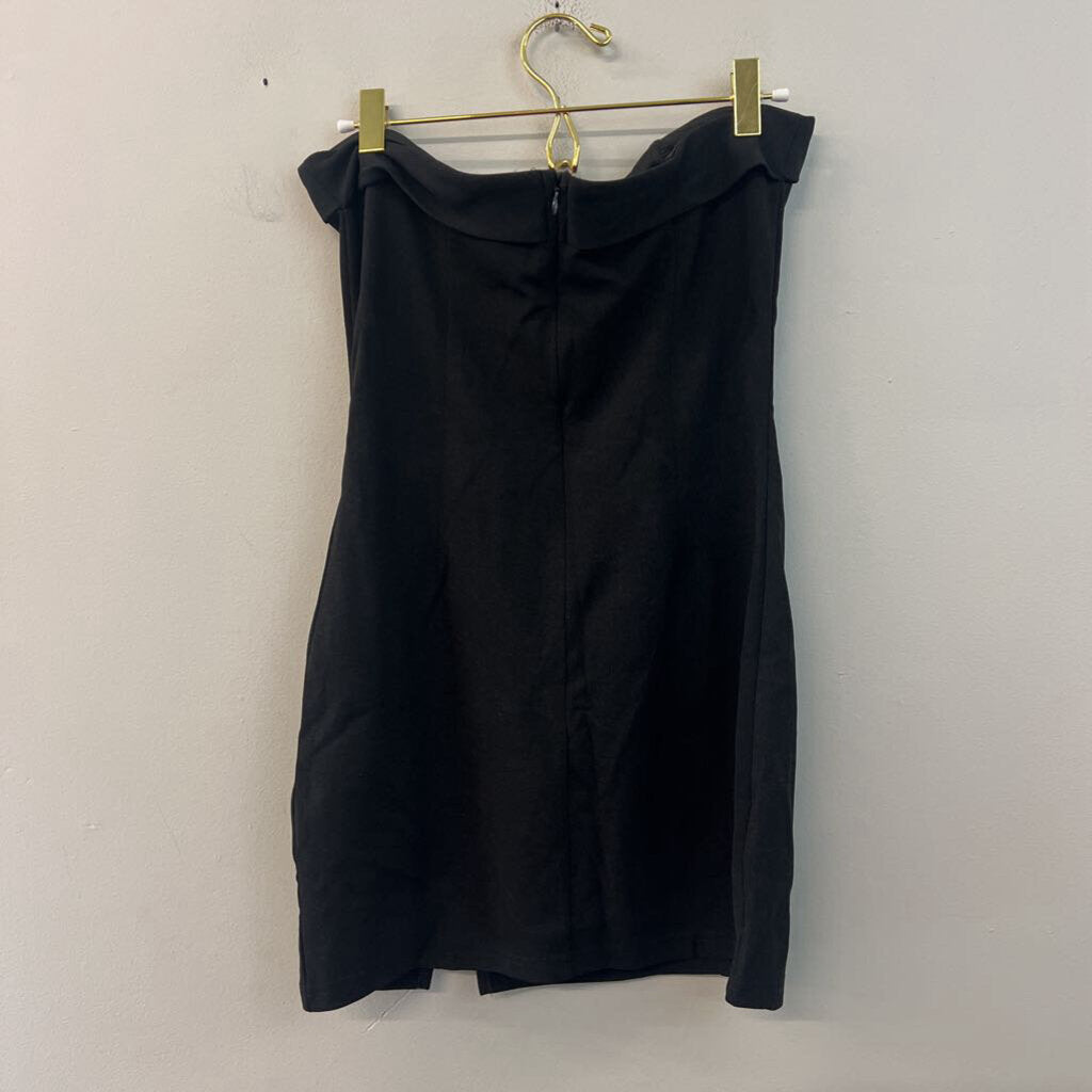 Black Strapless Mini Dress 6