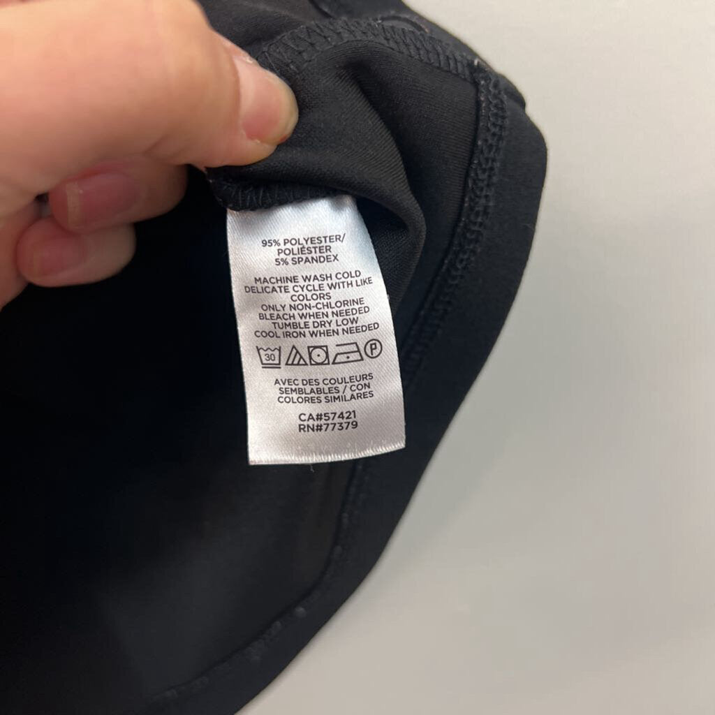 Ann Taylor Black Ruffle Hem Tank Top Small