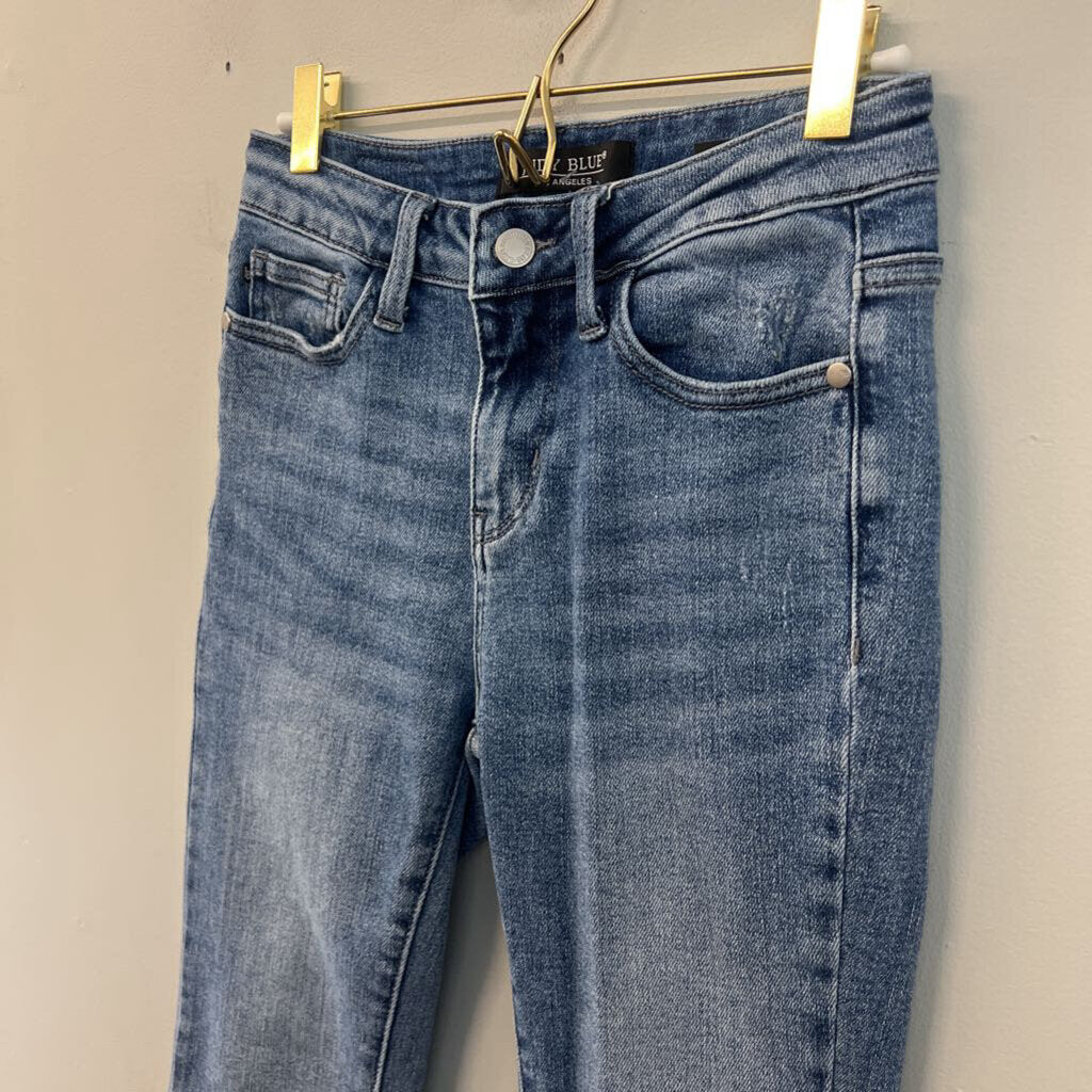 Judy Blue Medium Wash Straight Leg Pants 25