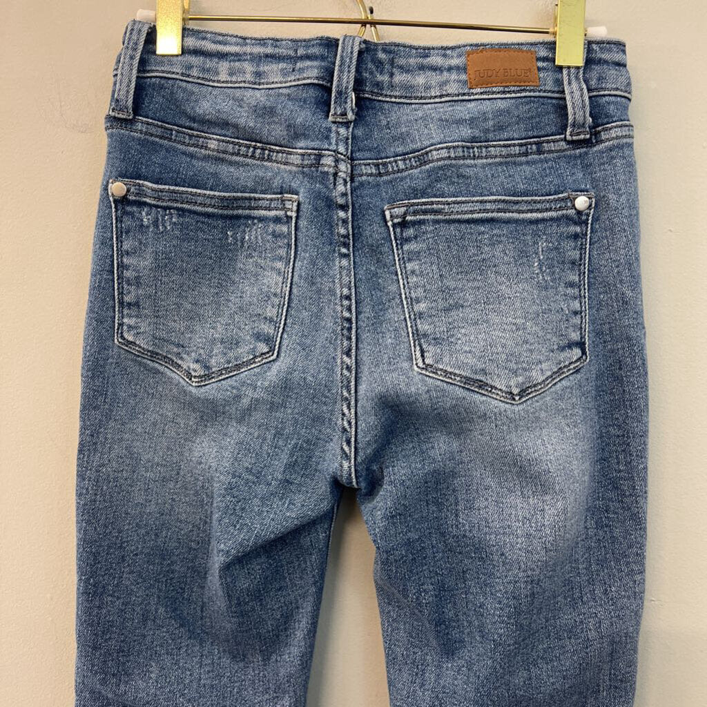 Judy Blue Medium Wash Straight Leg Pants 25