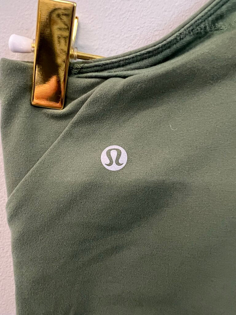 Lululemon Green Cross Front Sports Bra 6