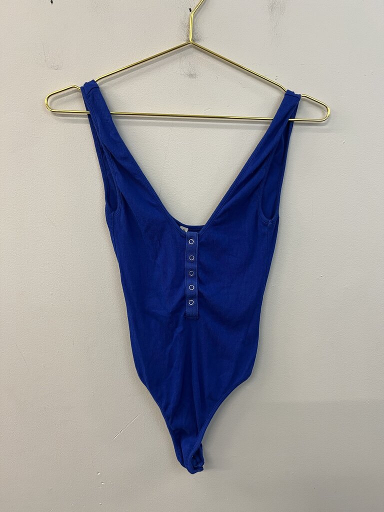 Intimately Free People Royal Blue Tank Bodysuit Extra Small