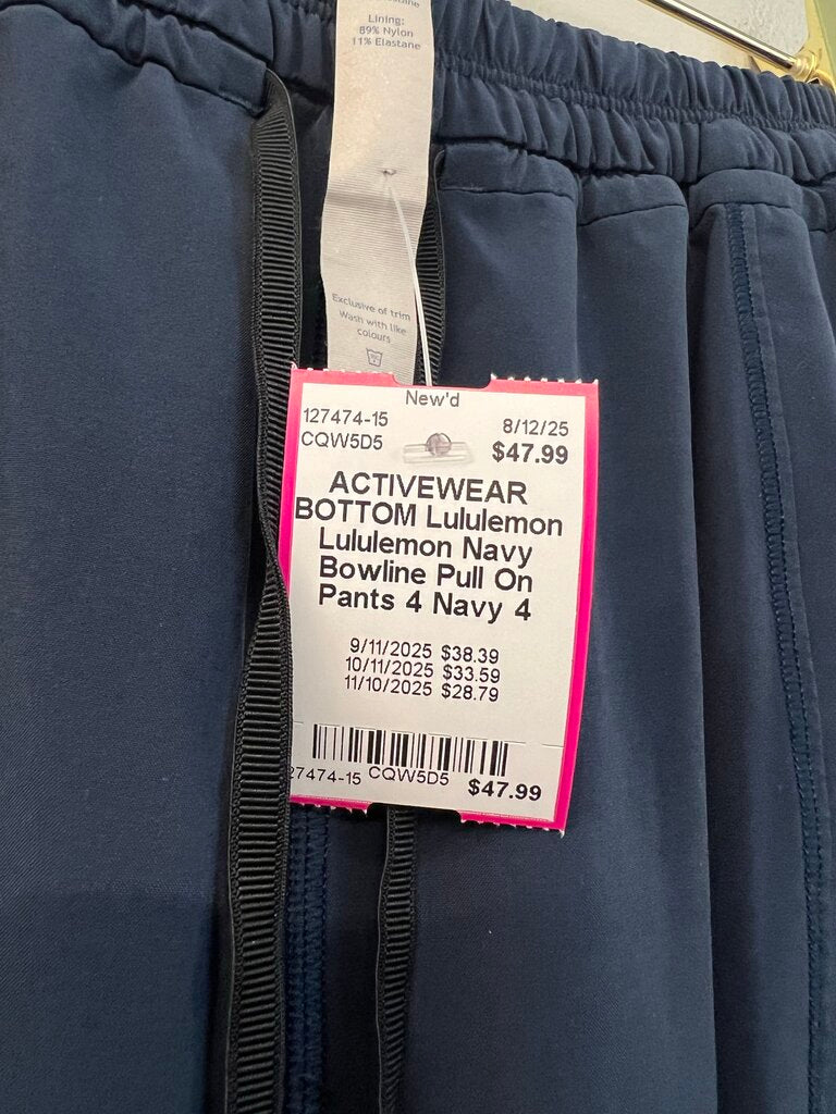 Lululemon Navy Bowline Pull On Pants 4