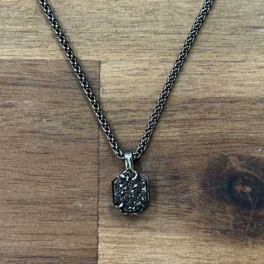 Kendra Scott Oliver Gun Metal Long Necklace