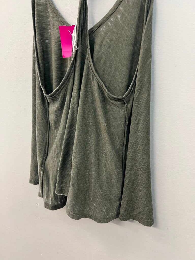 We The Free Green Tank Top Small
