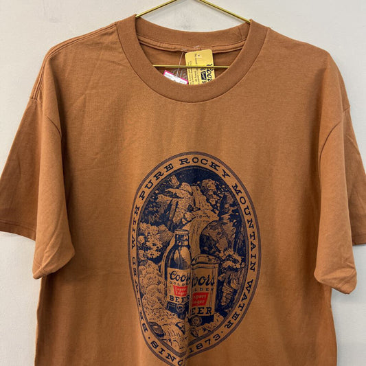 Tee Luv Brown Coors Short Sleeve Graphic Tee Large