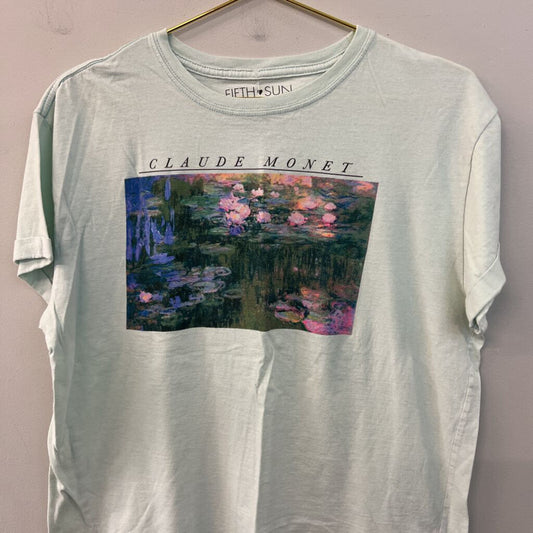 Fifth Sun Mint/ Multi Claude Monet Short Sleeve Graphic Tee Large