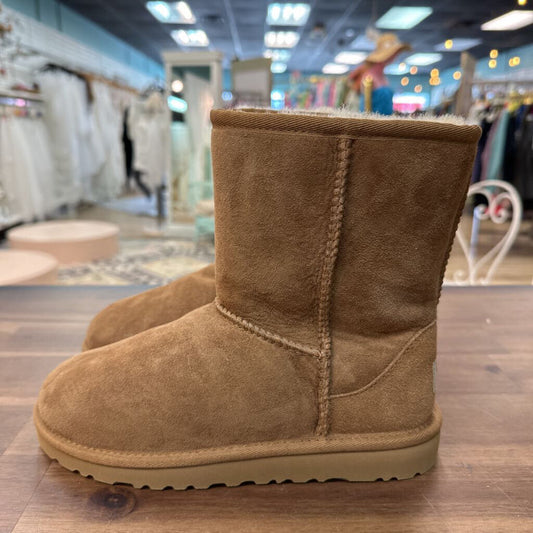 Ugg Brown Suede Classic Short Boots 6