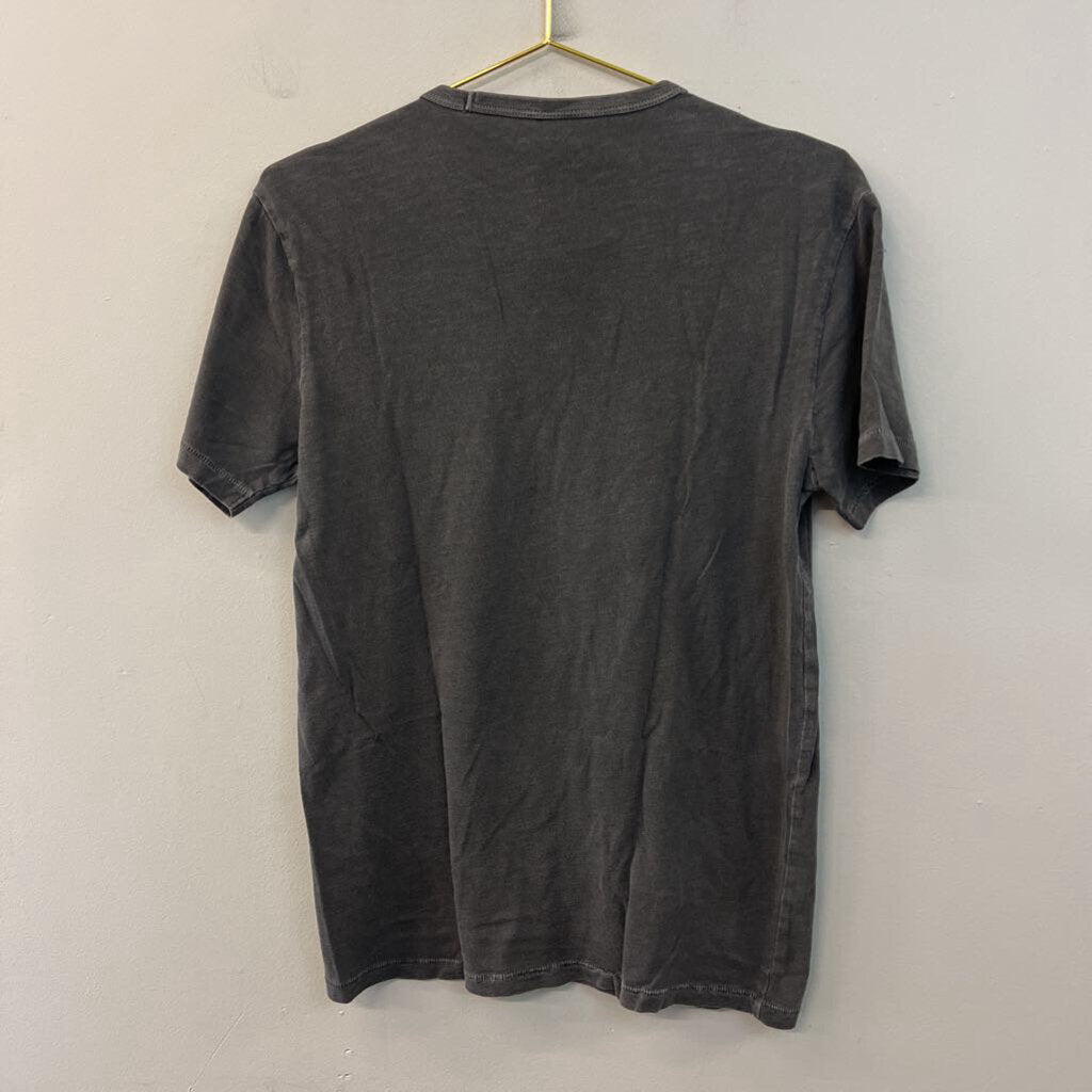 ACDC Grey/ Yellow Short Sleeve Graphic Tee Small