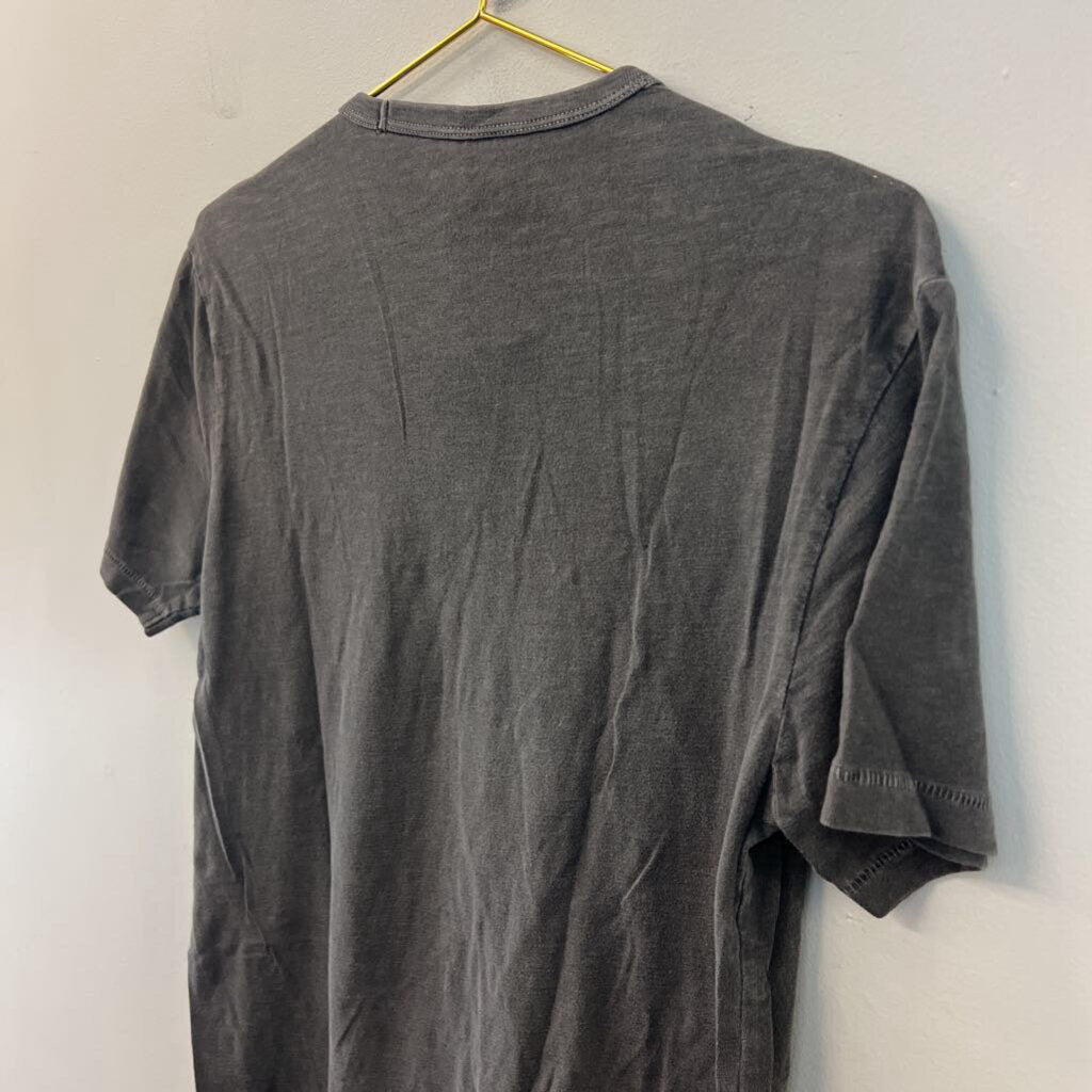 ACDC Grey/ Yellow Short Sleeve Graphic Tee Small