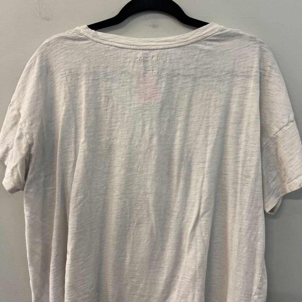 Knit Riot White/ Multi Pink Floyd Short Sleeve Graphic Tee Large