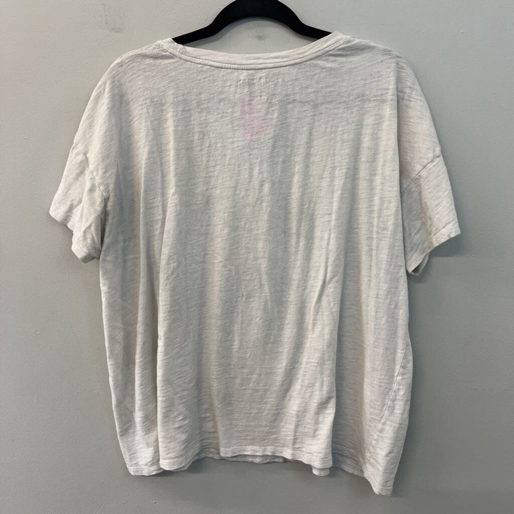 Knit Riot White/ Multi Pink Floyd Short Sleeve Graphic Tee Large