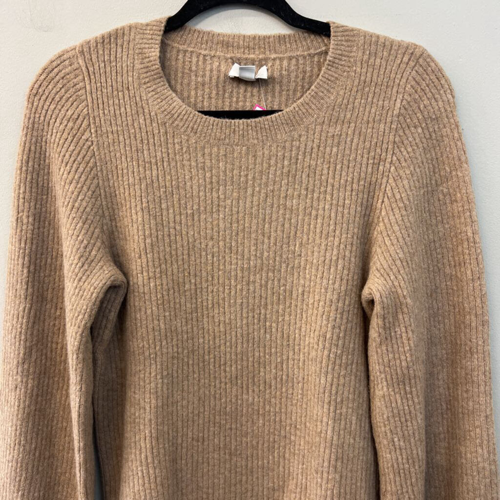 J Crew Brown Extra Soft Long Sleeve Sweater Top Small