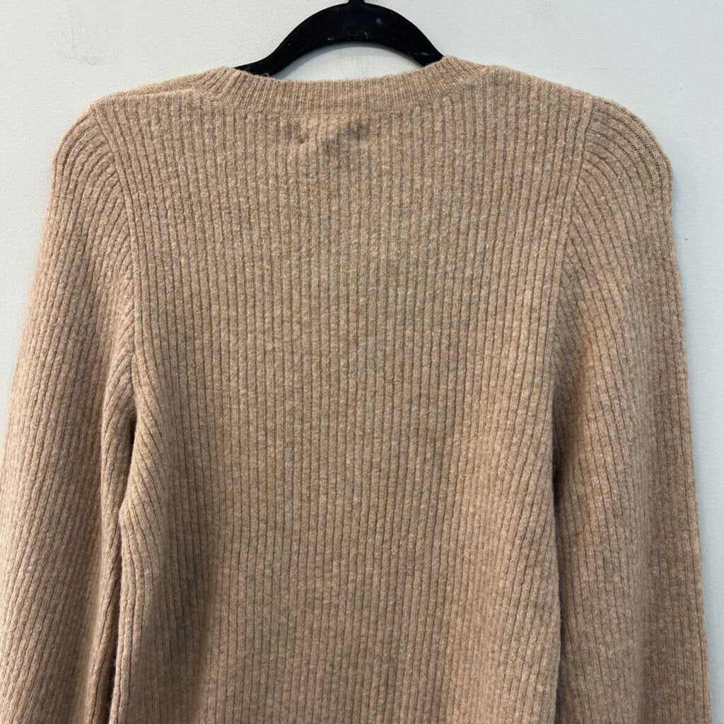 J Crew Brown Extra Soft Long Sleeve Sweater Top Small