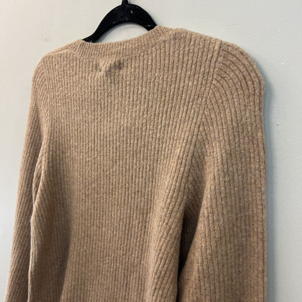 J Crew Brown Extra Soft Long Sleeve Sweater Top Small