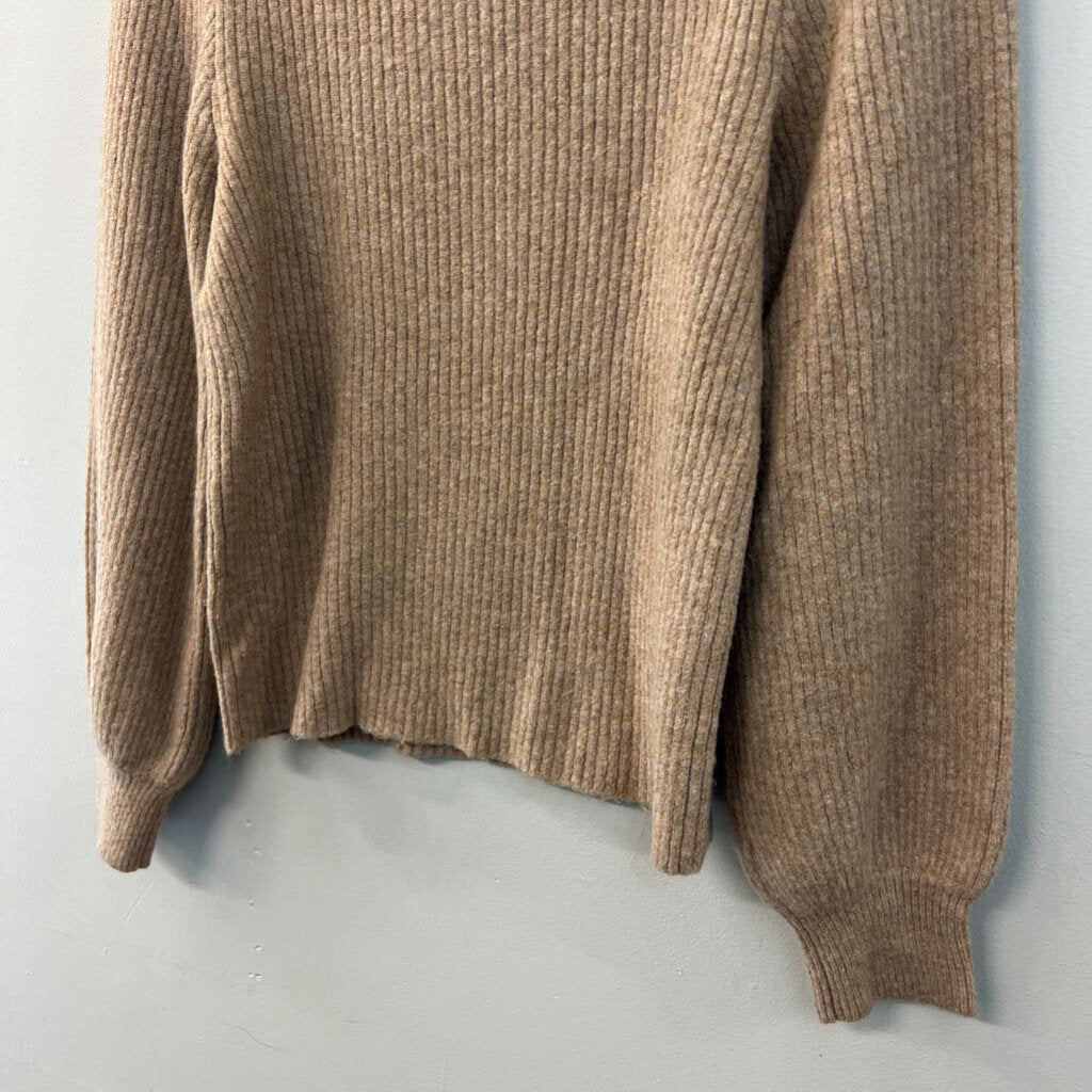 J Crew Brown Extra Soft Long Sleeve Sweater Top Small