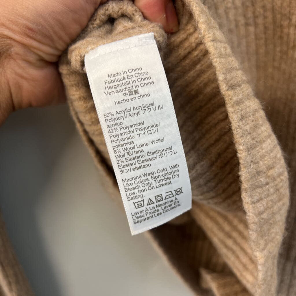 J Crew Brown Extra Soft Long Sleeve Sweater Top Small