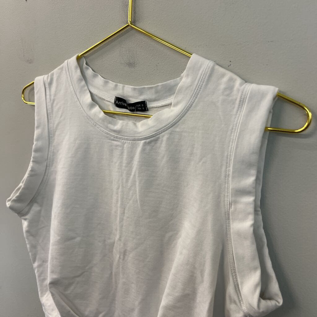 Arrive Guide White Cropped Tank Top Small