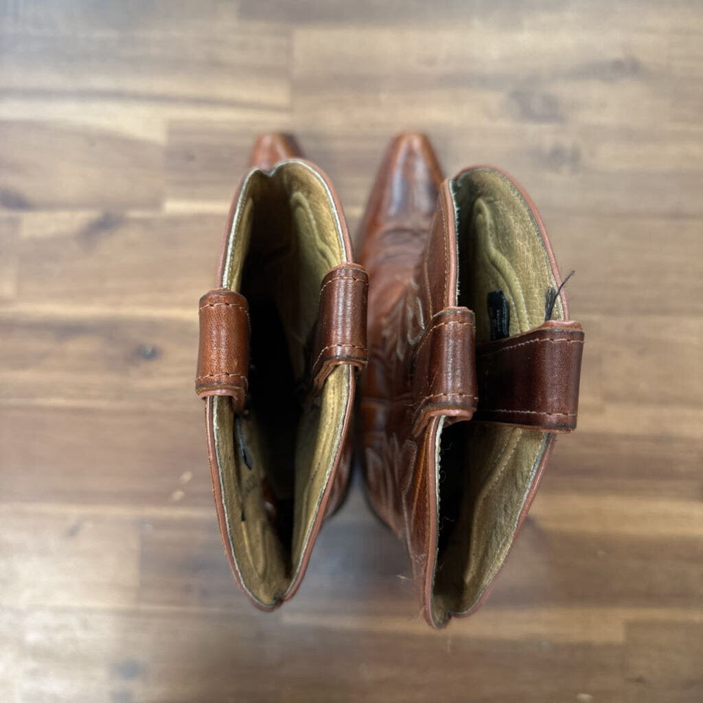 Justin Brown Leather Western Boots 6.5