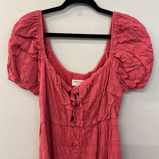 Showpo Pink Short Puff Sleeve Dress 8