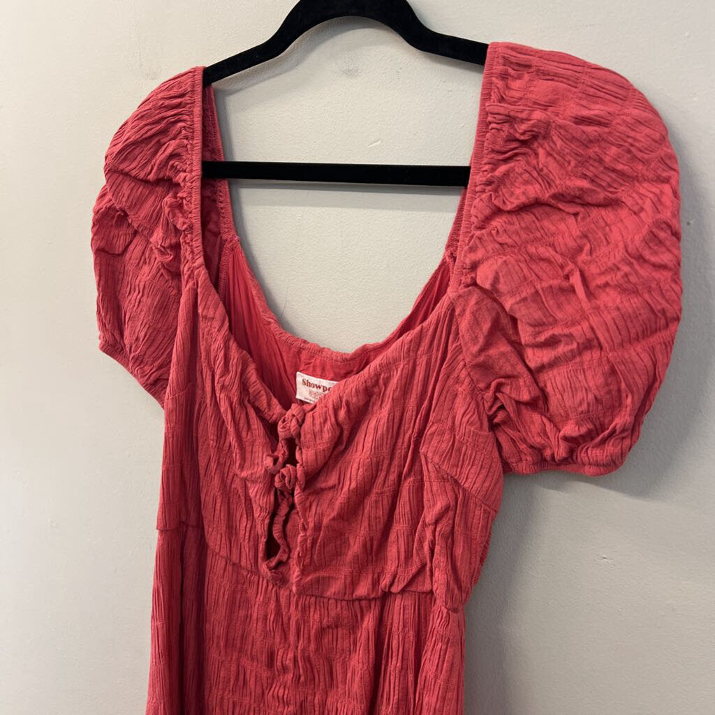 Showpo Pink Short Puff Sleeve Dress 8