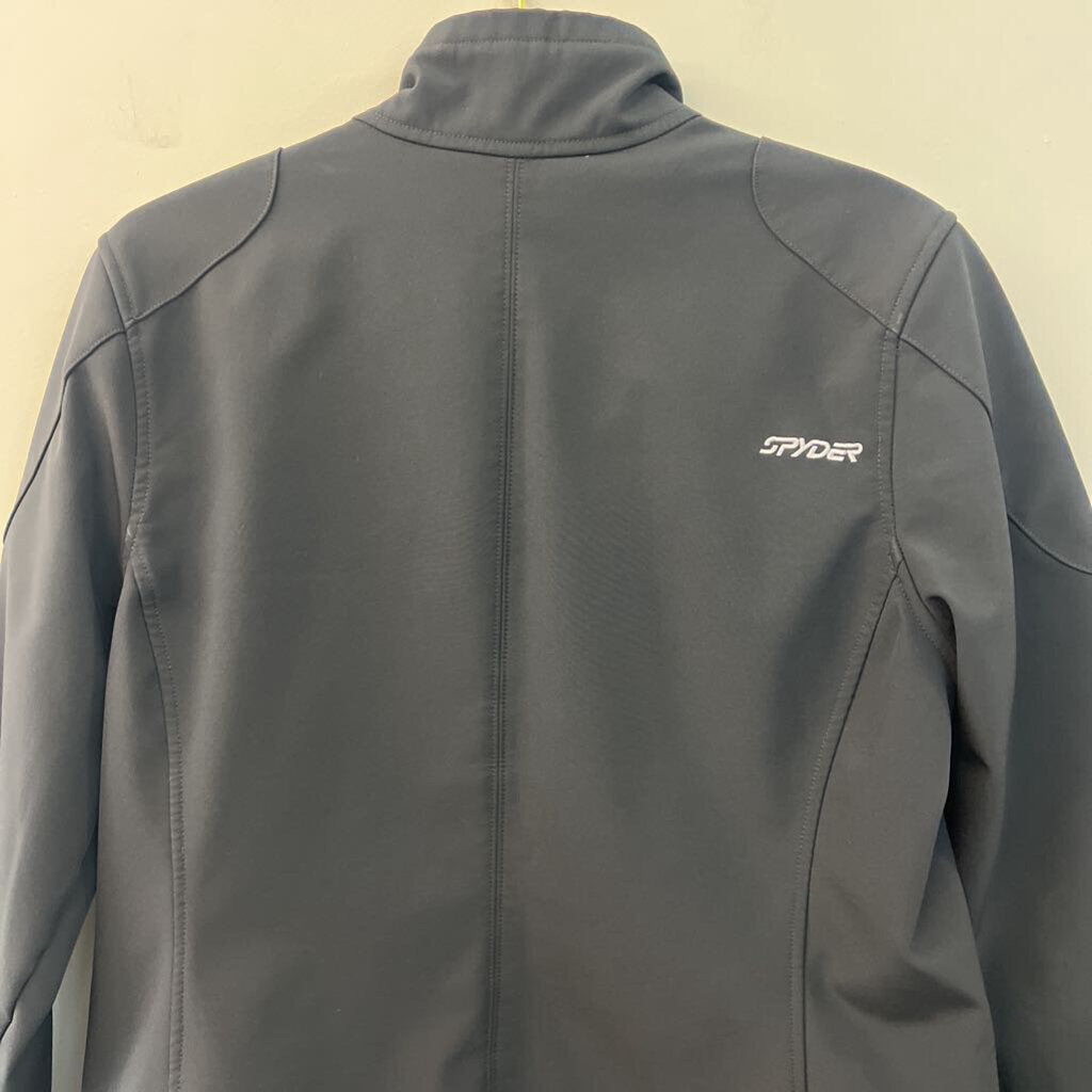 Spyder Black Long Sleeve Zip Up Jacket Large