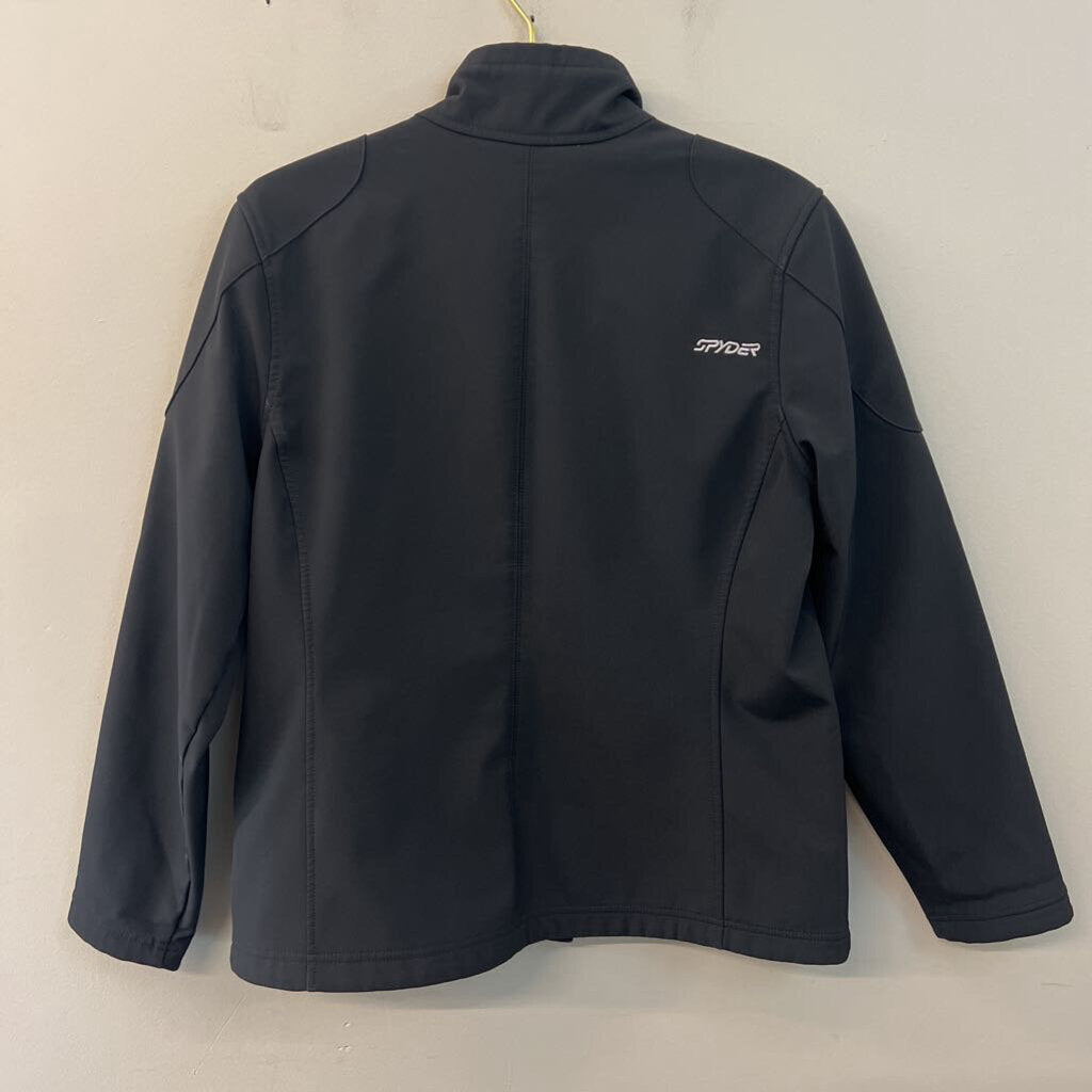 Spyder Black Long Sleeve Zip Up Jacket Large